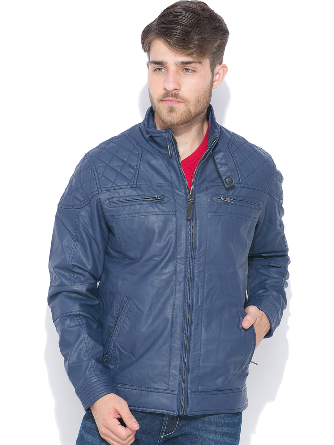 Buy Status Quo Navy Jacket Jackets for Men 1006567 Myntra