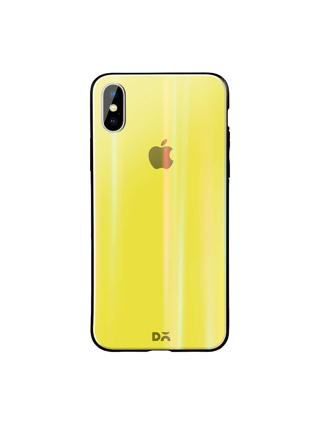 Buy DailyObjects Yellow IPhone XS Max Holographic Glass Case Cover Mobile Accessories for