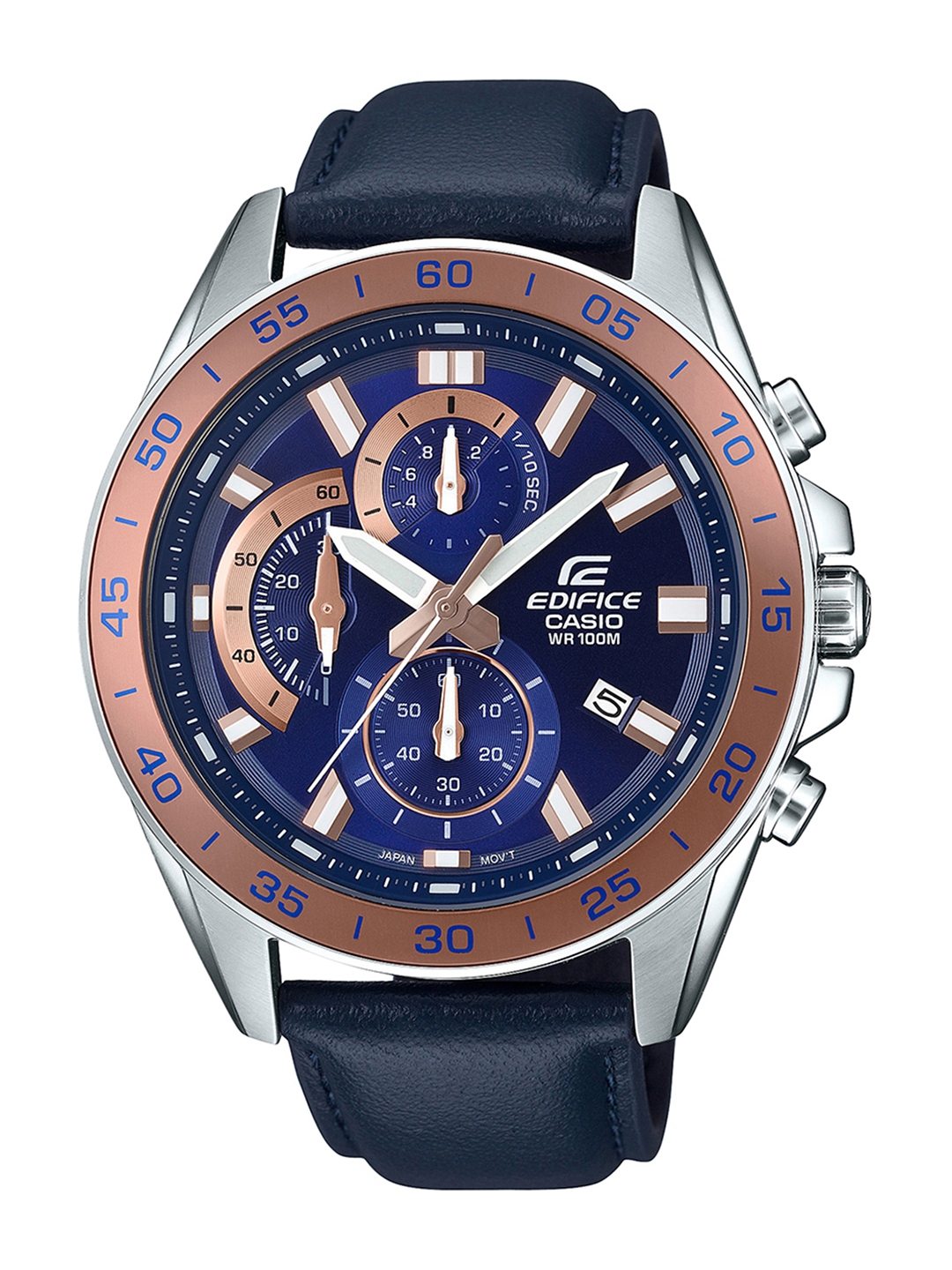 casio blue analog watch