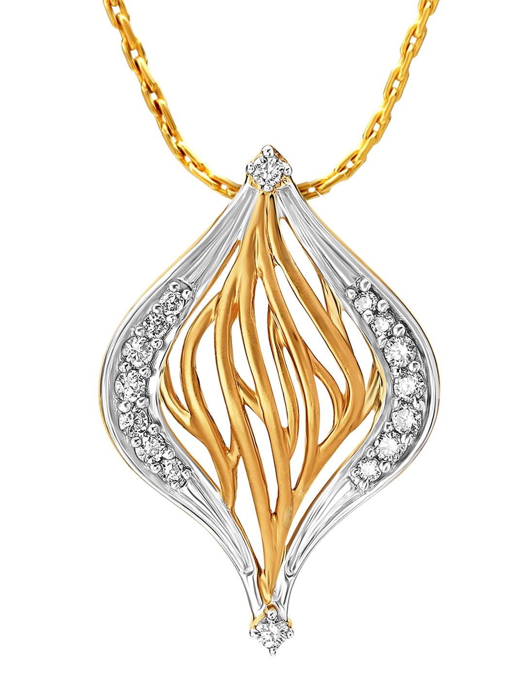 Tanishq diamond heart pendant