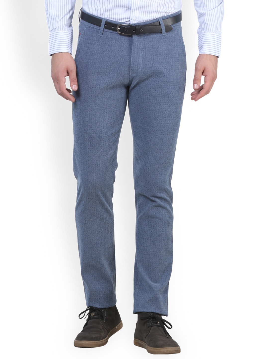 blue formal trousers mens