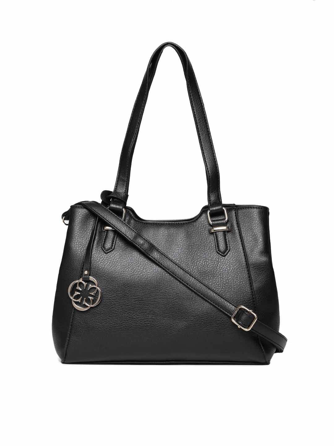 Buy CERIZ Black Solid Shoulder Bag Handbags for Women 10111263 Myntra