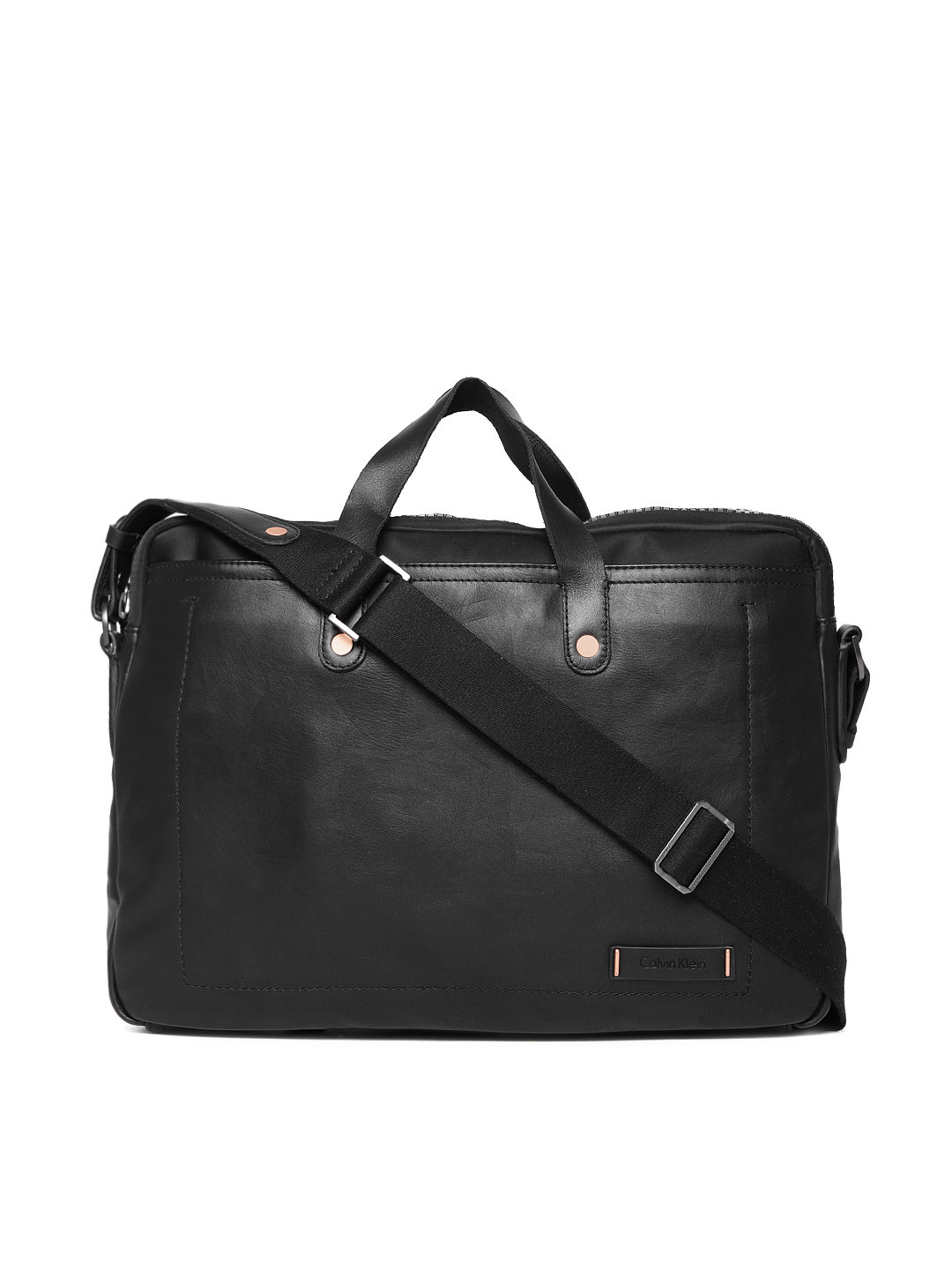 Buy Calvin Klein Jeans Men Black Solid Laptop Bag Laptop Bag for Men