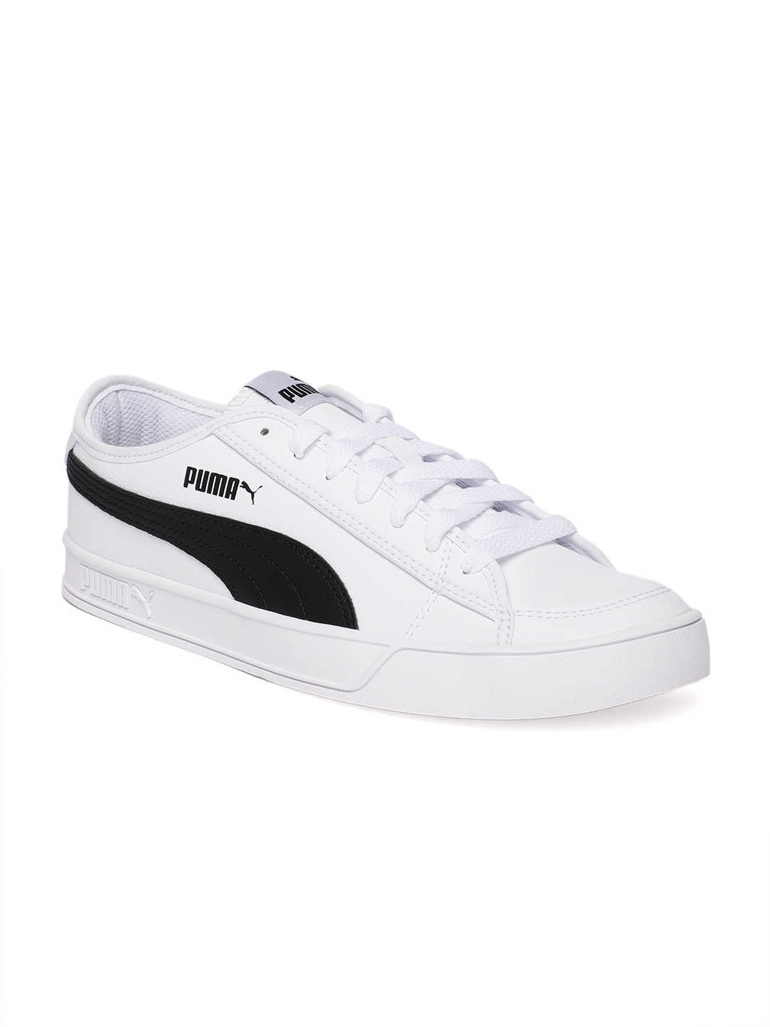 Buy Puma Unisex White Smash V2 Vulc SoftFoam +Sneakers - Casual Shoes ...