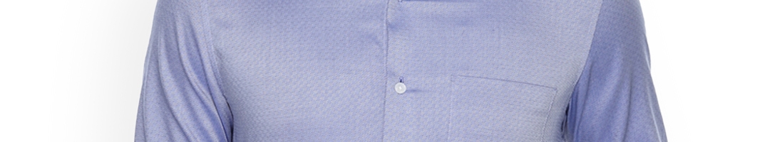Buy Louis Philippe Men Blue Regular Fit Solid Formal Shirt - Shirts for Men 10141691 | Myntra