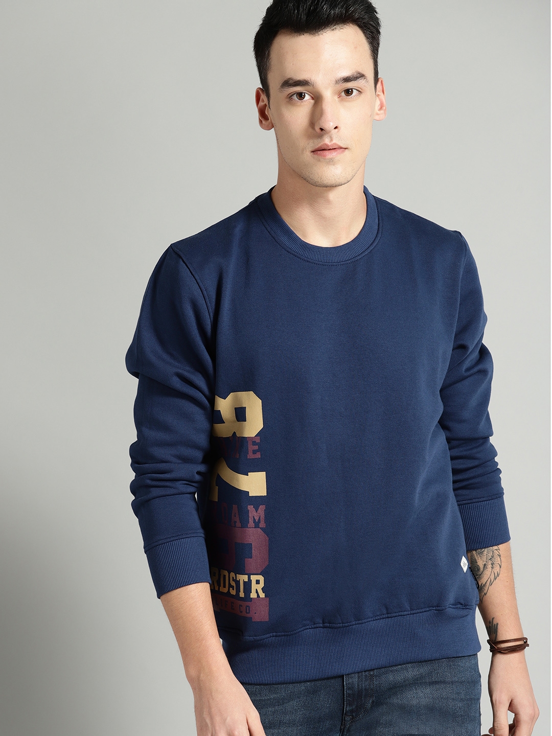 Sweatshirts for men myntra shop