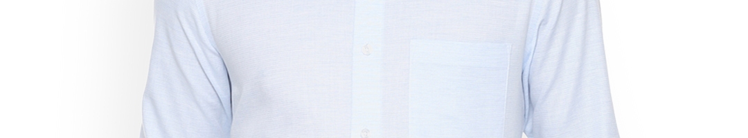 Buy Louis Philippe Men Blue Regular Fit Self Design Formal Shirt - Shirts for Men 10159669 | Myntra