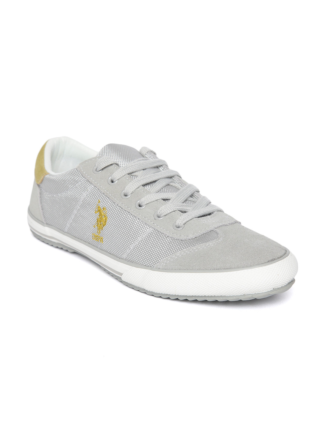 U.S. POLO ASSN. Gray Polyurethane Men's Sneaker