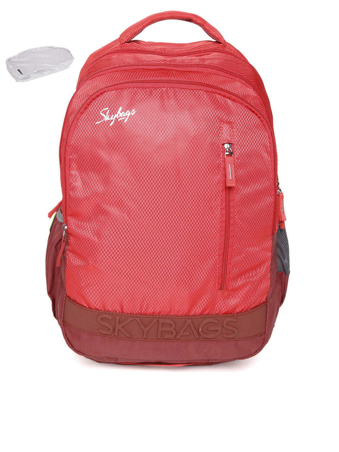 Buy Skybags Unisex Red Textured Backpack Backpacks for Unisex