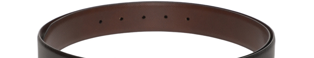 Buy Louis Philippe Men Black & Brown Reversible Textured Leather Belt - Belts for Men 10174101 ...