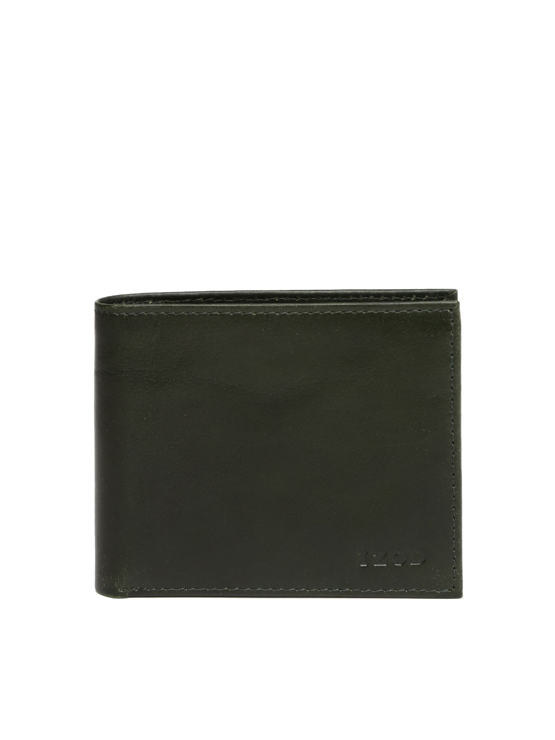 Buy IZOD Men Olive Green Genuine Leather Wallet Wallets for Men