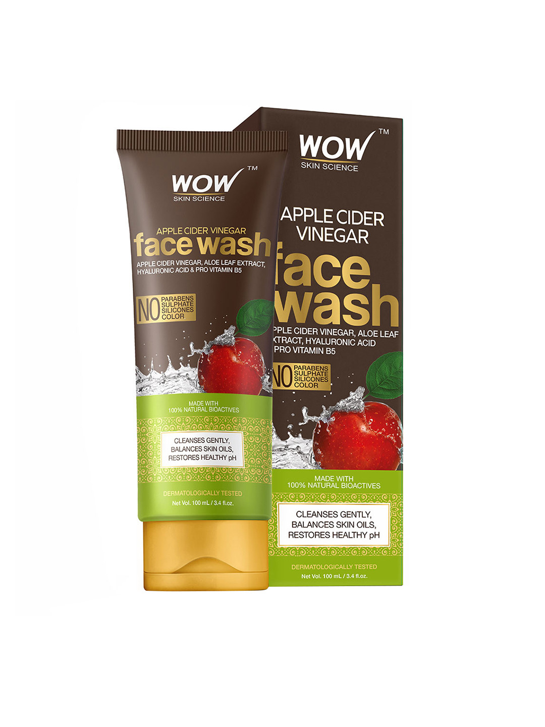Buy WOW SKIN SCIENCE Apple Cider Vinegar Face Wash 100 Ml Face Wash