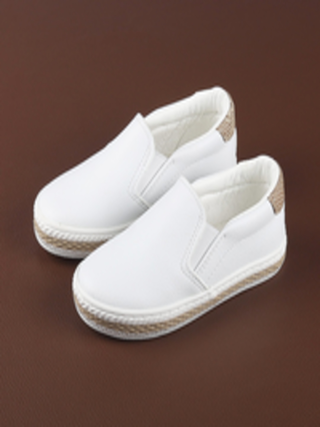 Buy Walktrendy Kids Unisex White Slip On Sneakers - Casual Shoes for