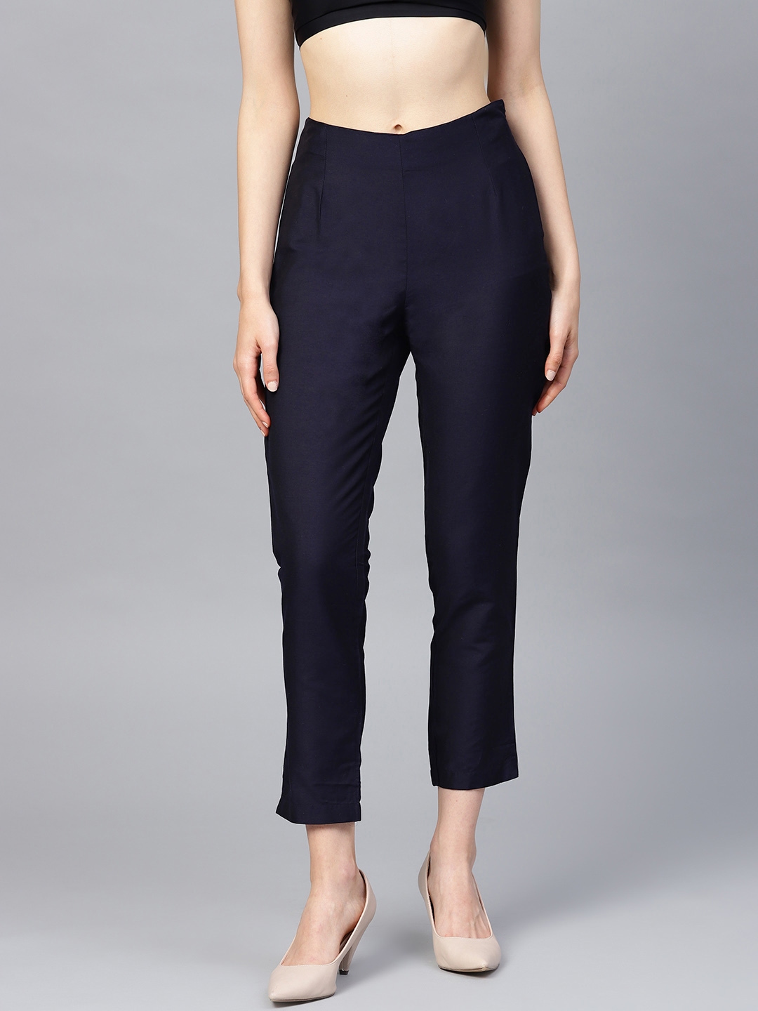 navy blue trousers women
