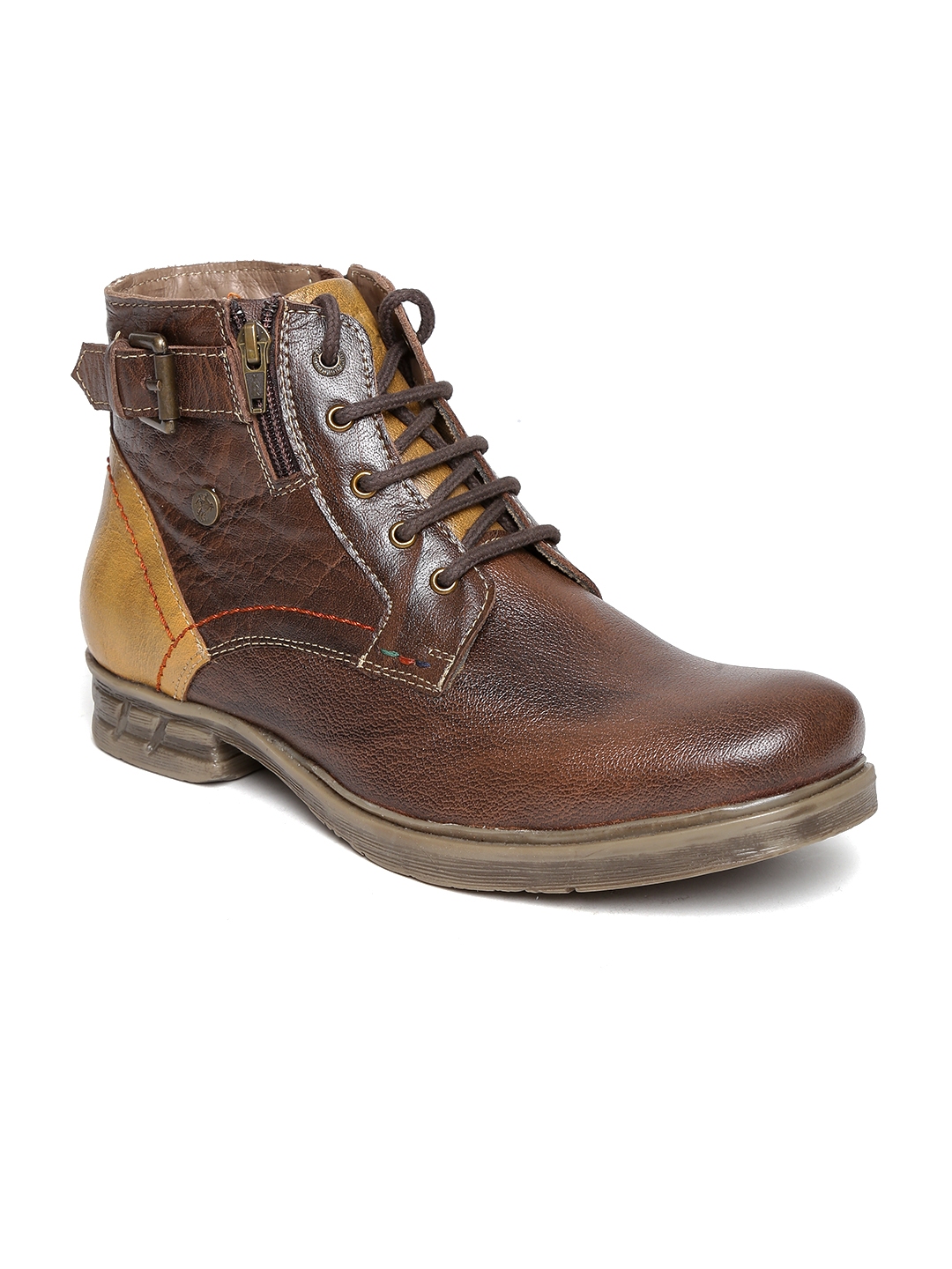 leather buckaroo shoes