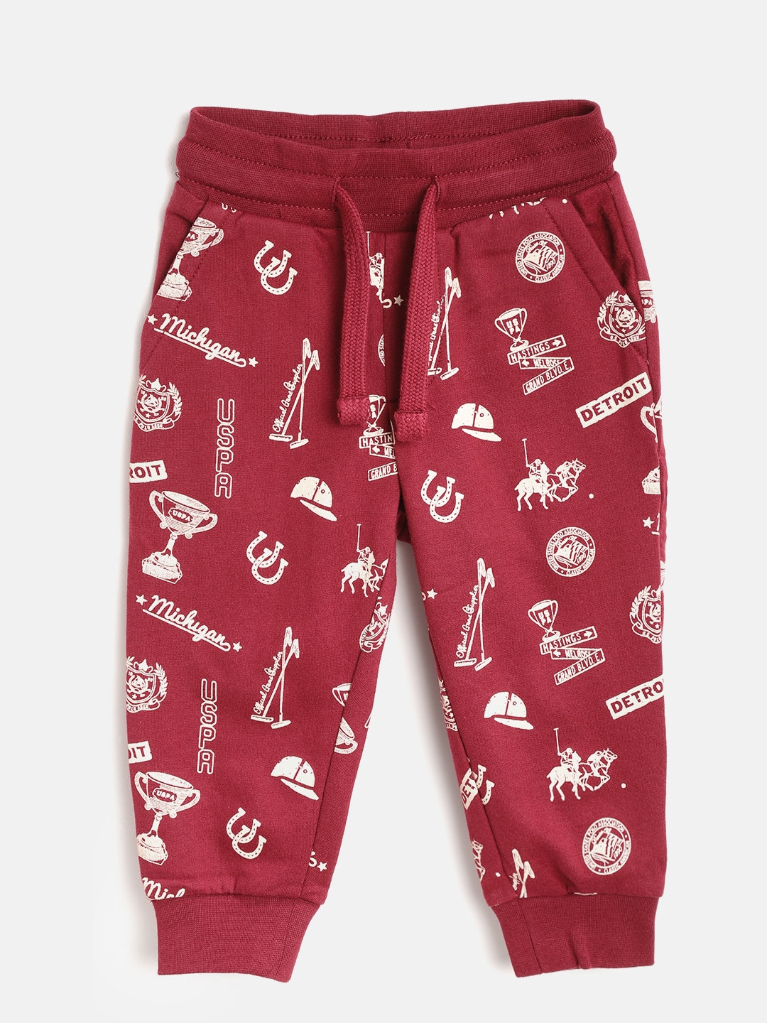 boys maroon joggers