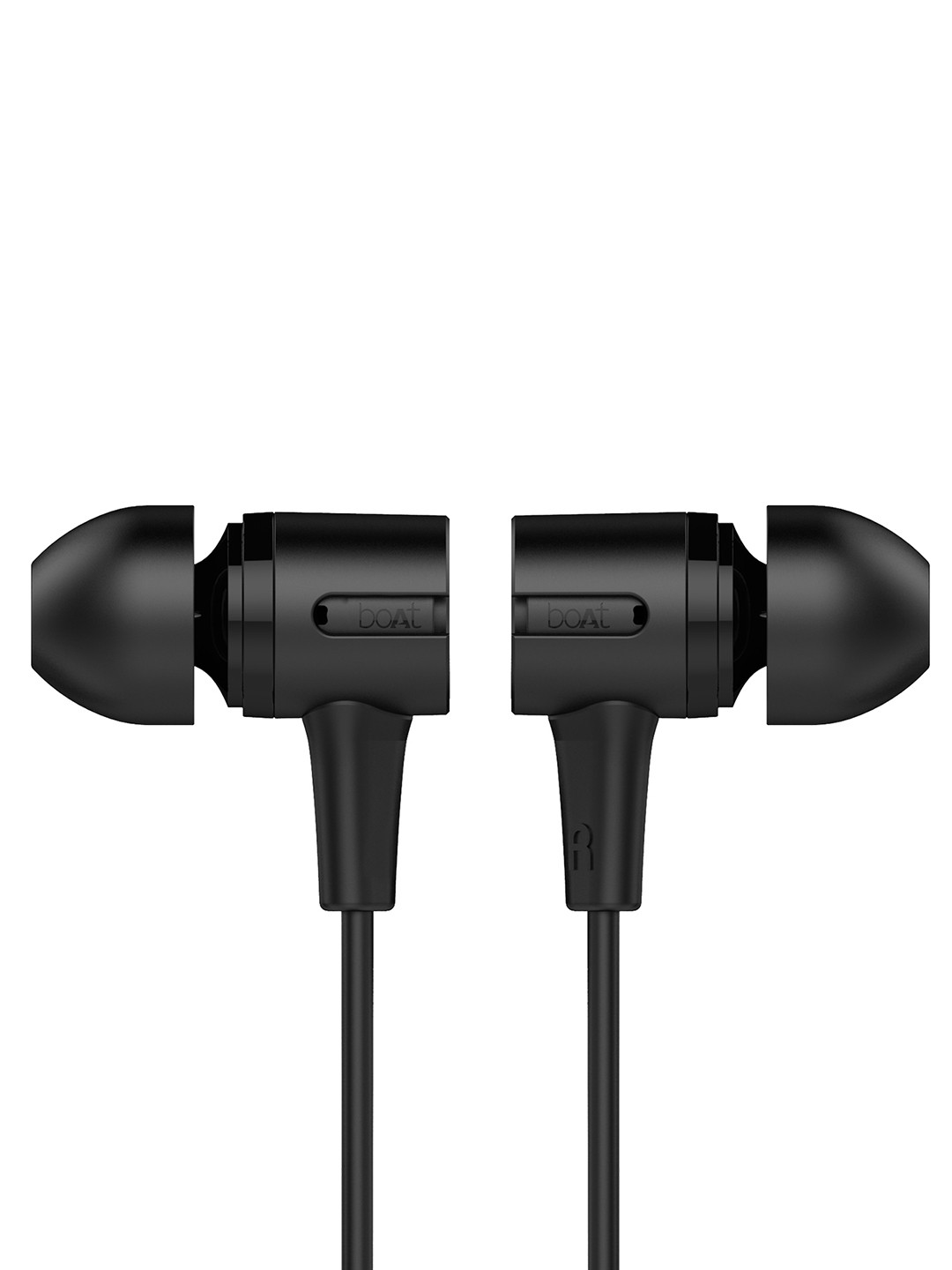 Buy BoAt Charcoal Black Bassheads 102 Wired Earphones With Super