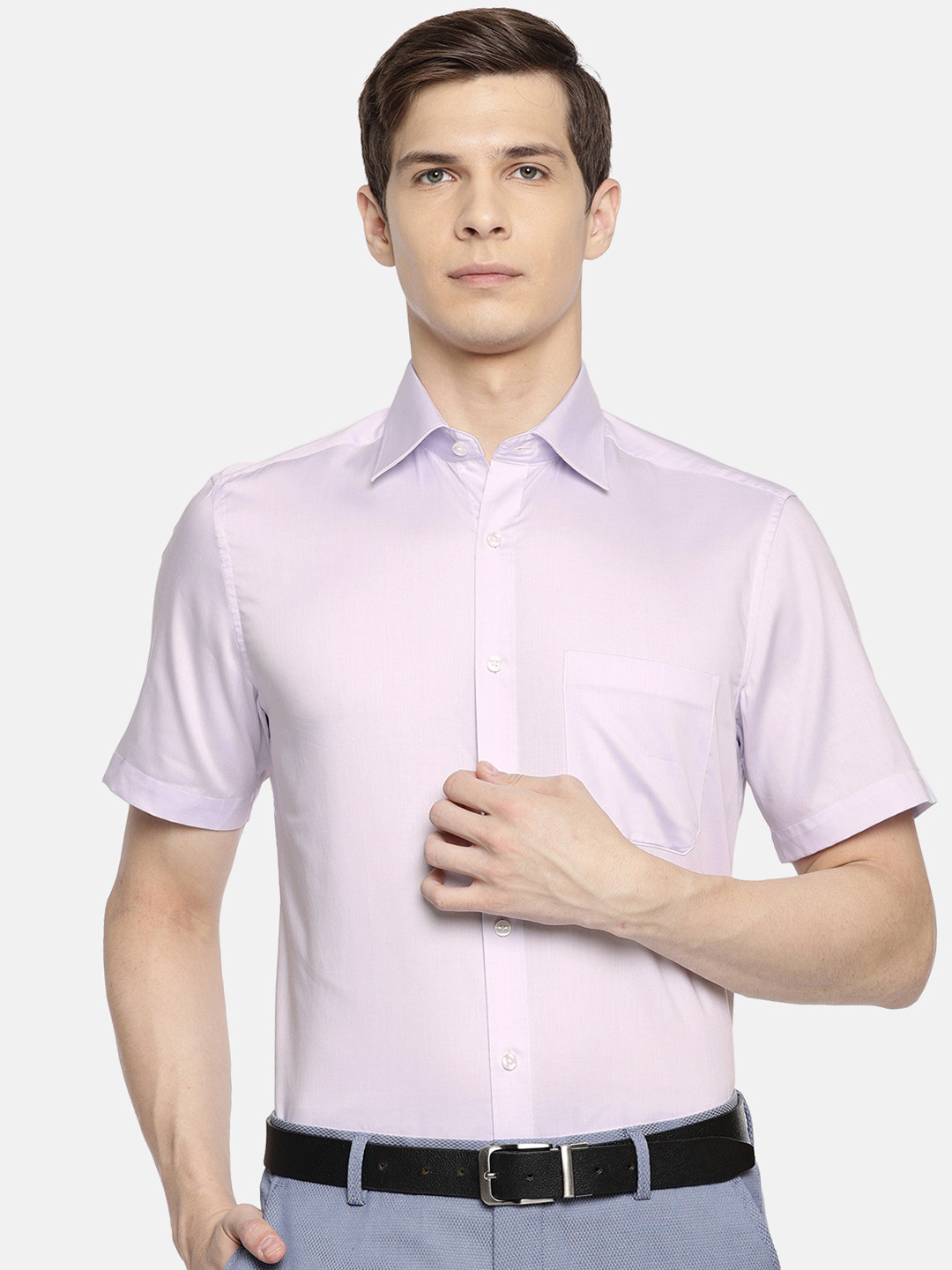 Buy Louis Philippe Men Lavender Classic Fit Solid Formal Shirt Shirts buy-louis-philippe-men-lavender-classic-fit-solid-formal-shirt-shirts