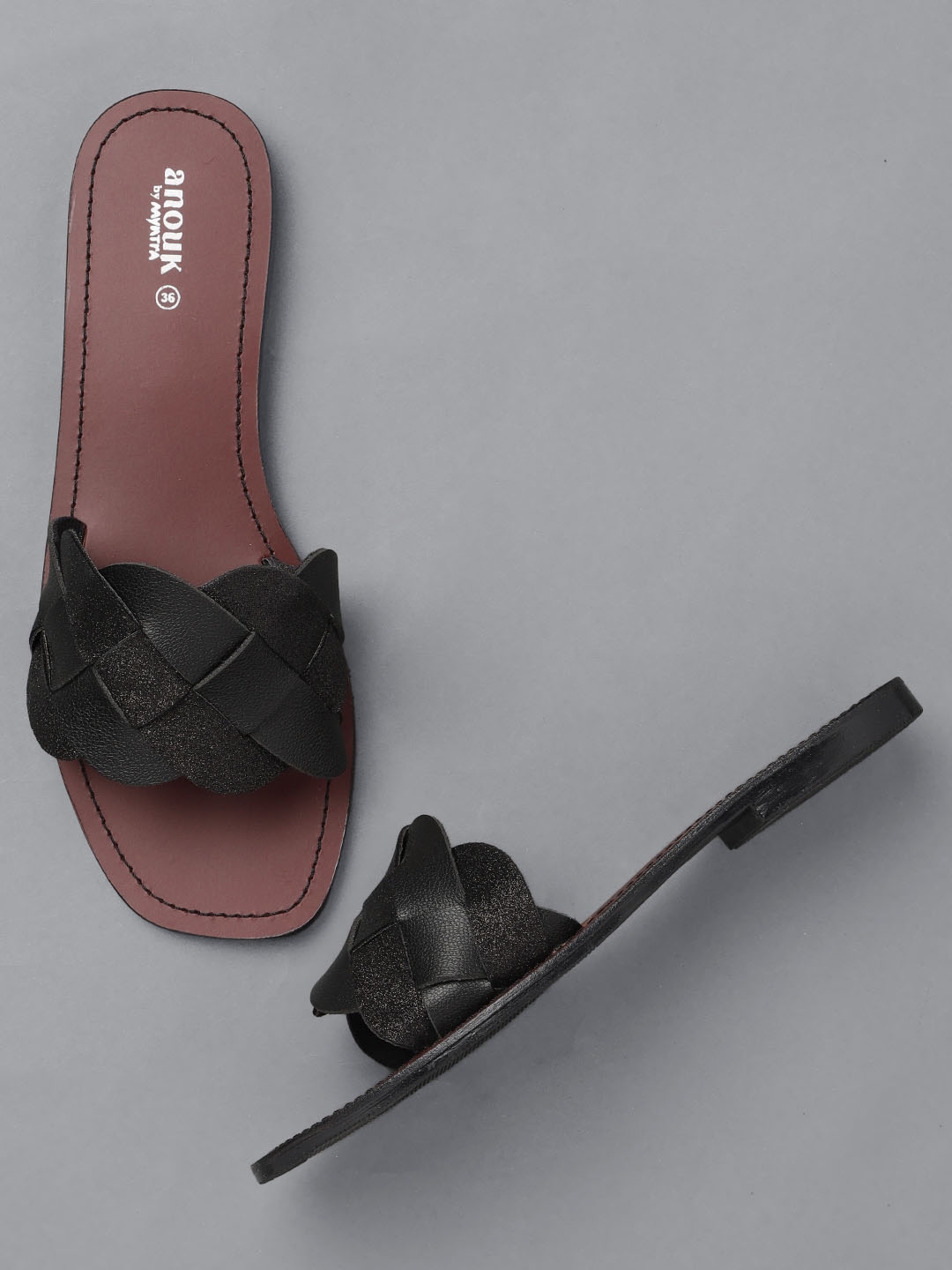 anouk open toe flats