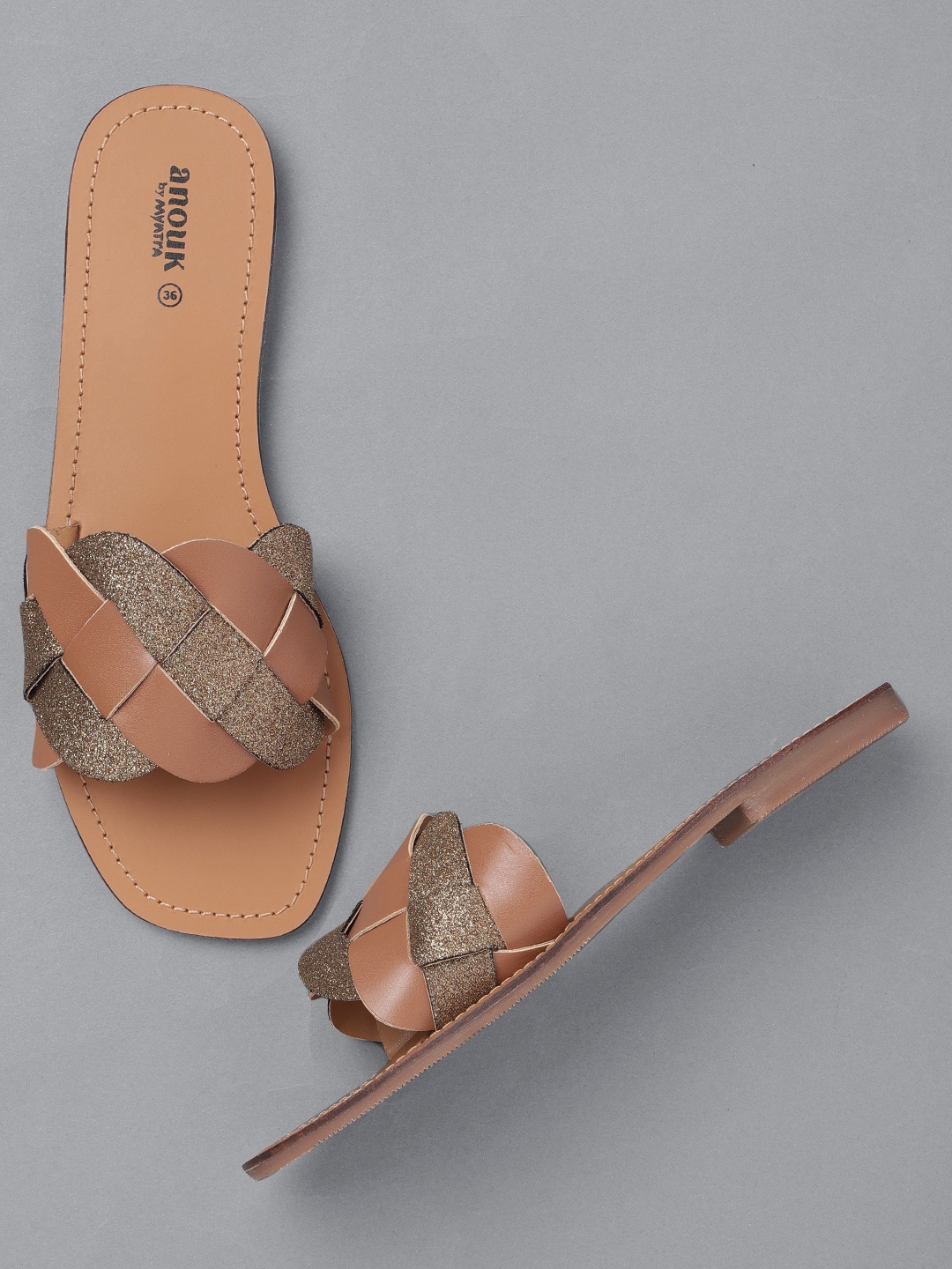 anouk open toe flats