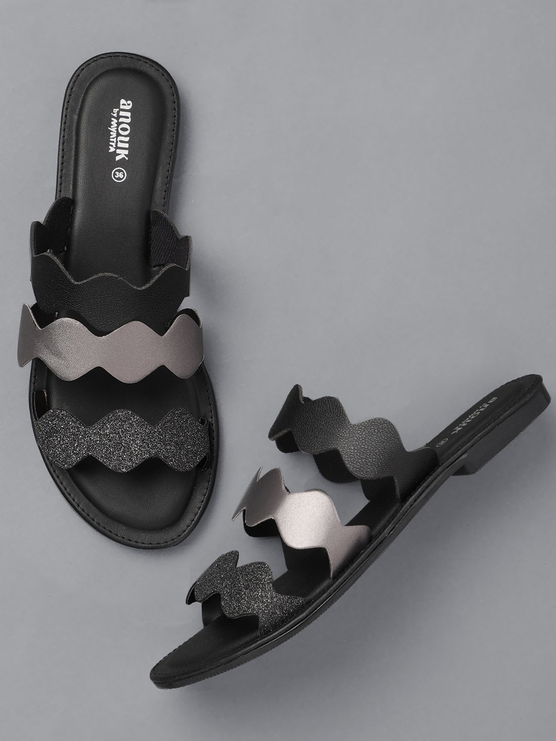 anouk open toe flats