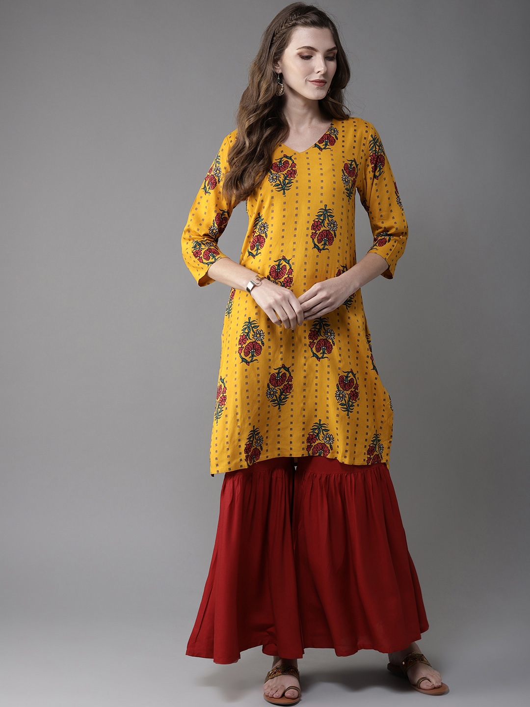 sharara set in myntra