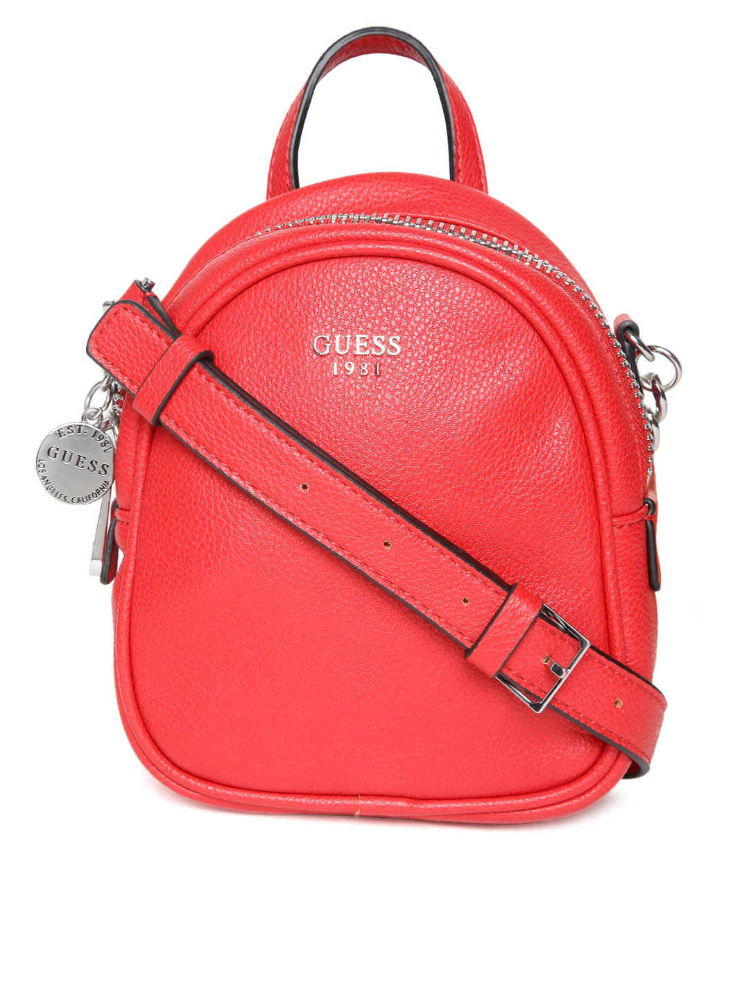 Buy GUESS Red Solid Sling Bag Handbags for Women 10232889 Myntra