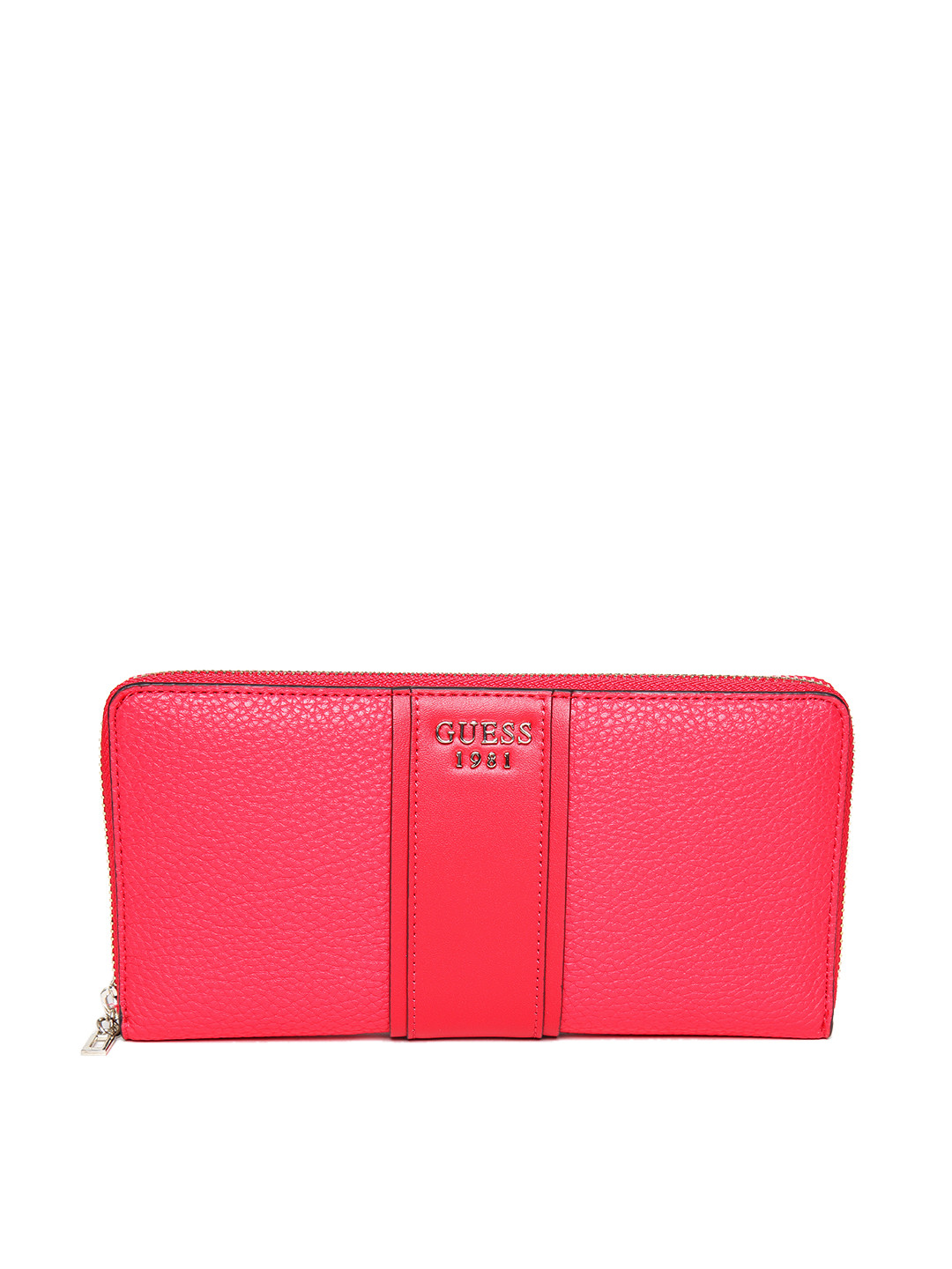 Buy GUESS Women Red Solid Zip Around Wallet Wallets for Women