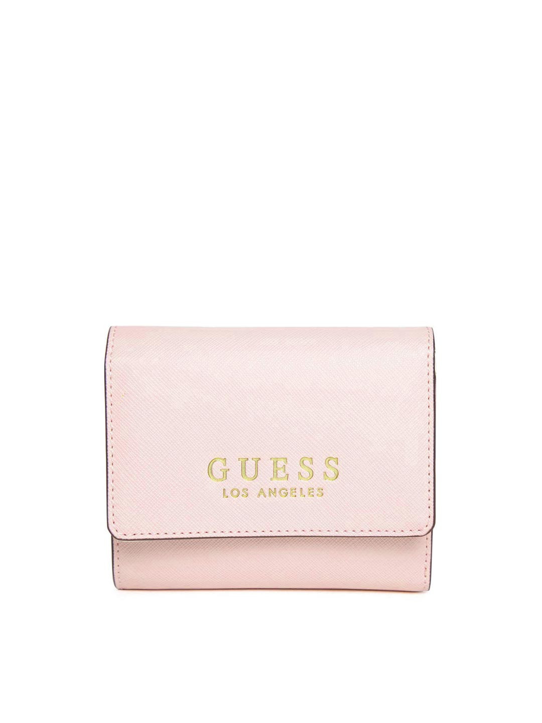 Buy GUESS Women Pink Solid Three Fold Wallet Wallets for Women