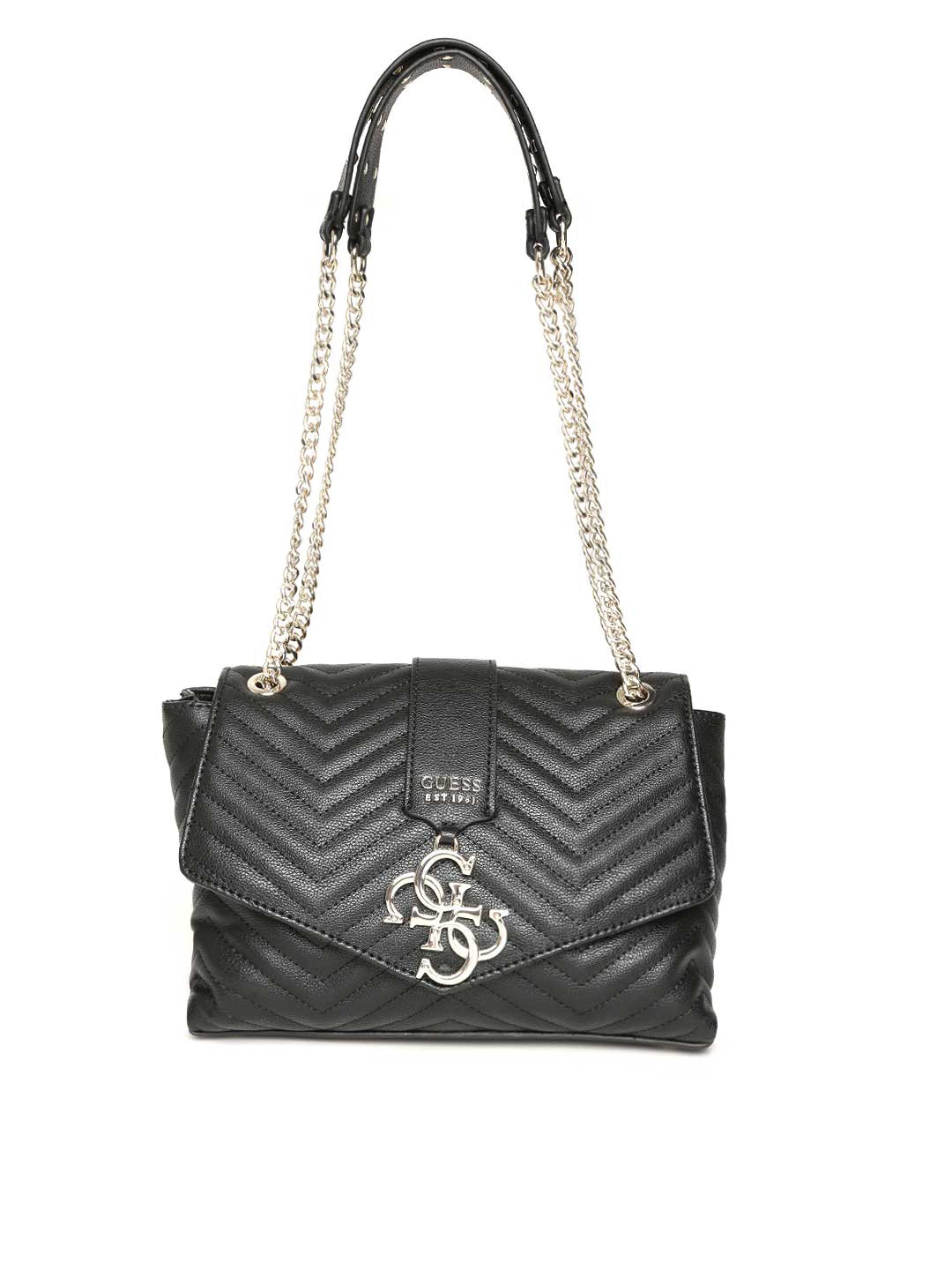 guess black quilted sneakers