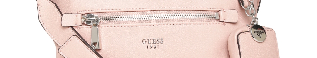 pink guess travel bag