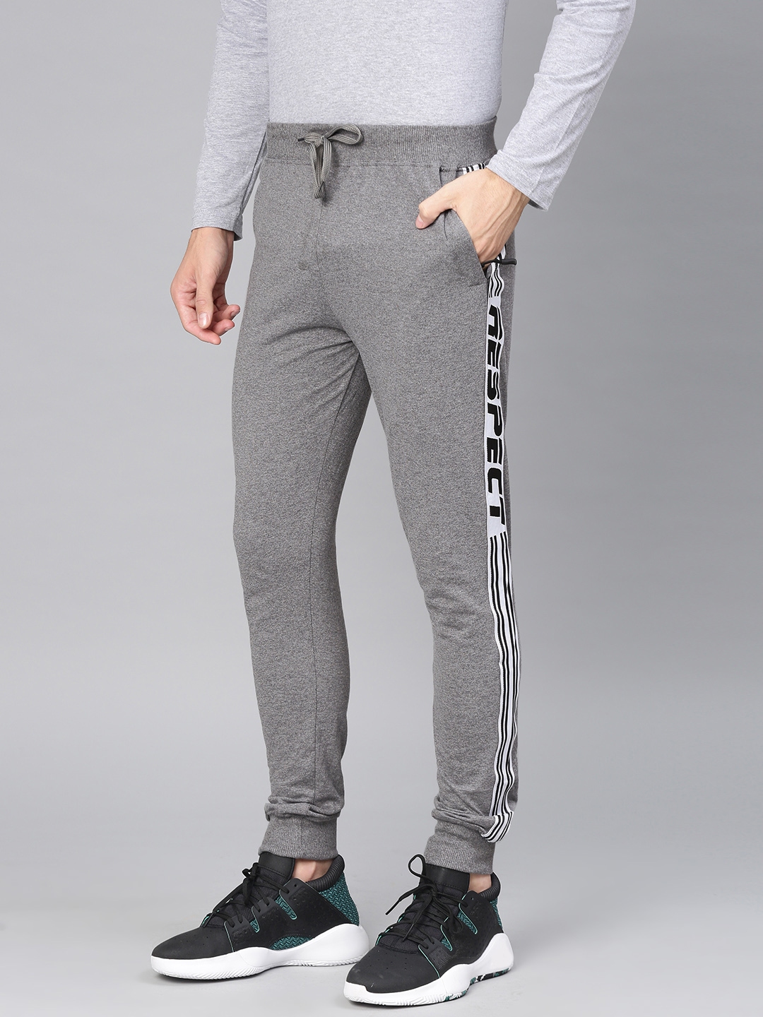 grey charcoal joggers