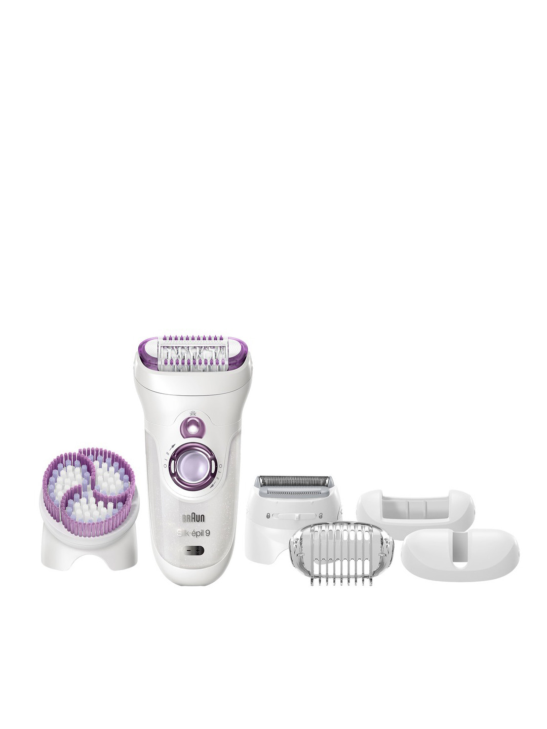 Buy Braun White & Purple Silk Epil 9 Wet & Dry Cordless Epilator