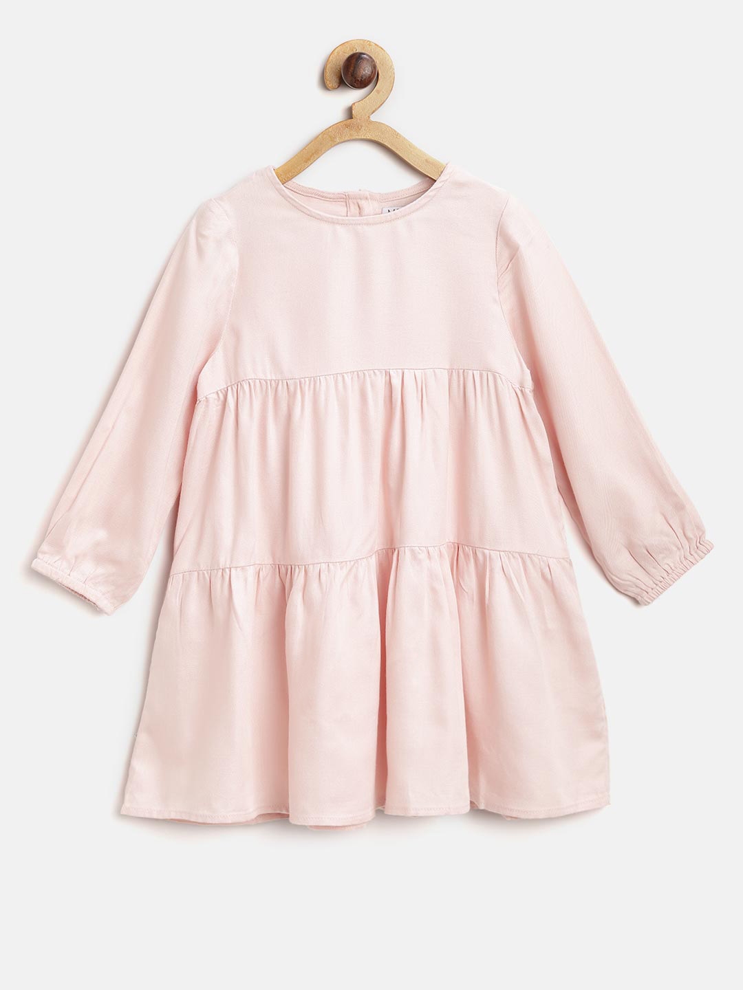 Buy Marks & Spencer Girls Peach Coloured Tiered A Line Dress - Dresses ...