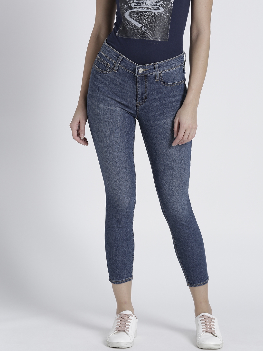 mid rise black jeggings