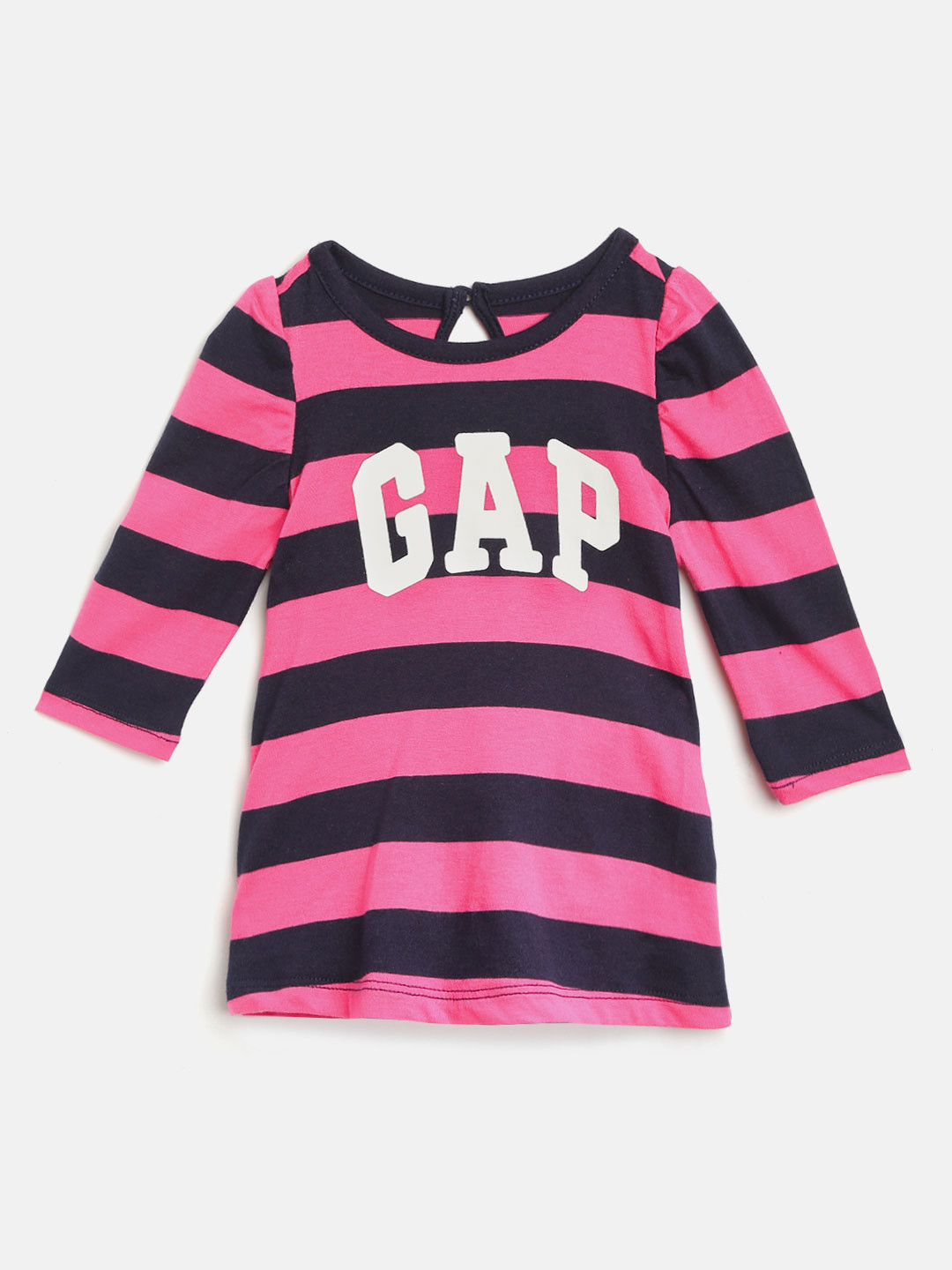 Buy GAP Baby Girl's Stripe Logo Dress Dresses for Girls 10244671 Myntra