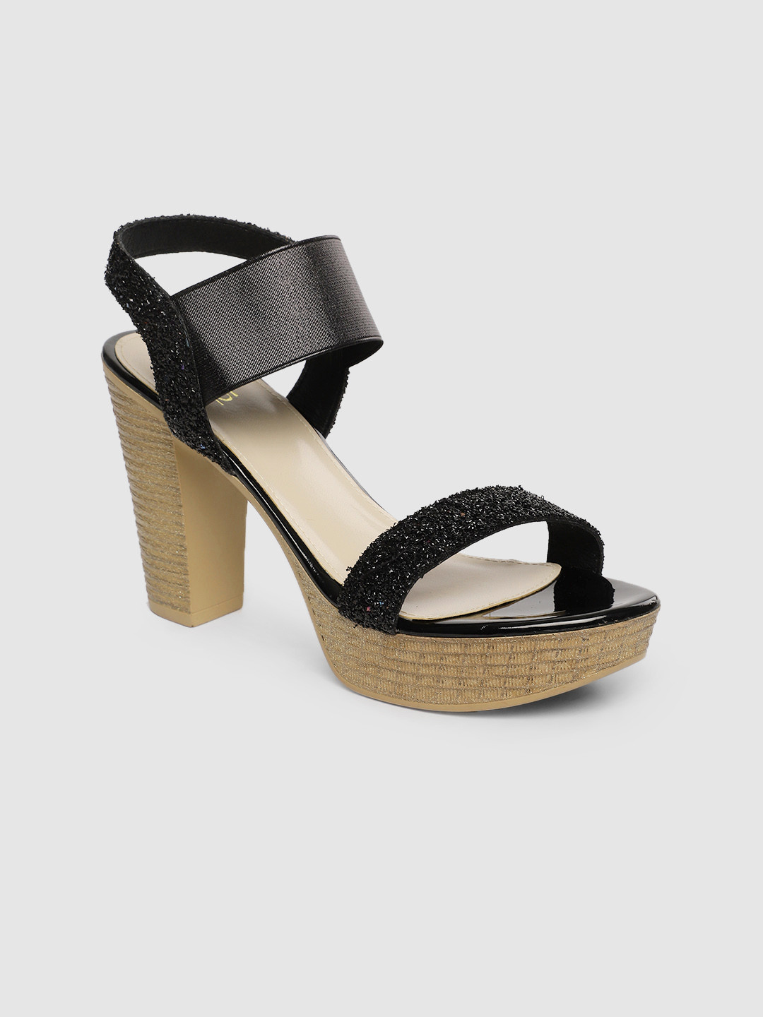Buy Inc 5 Women Black Solid Sandals Heels for Women 10245913 Myntra
