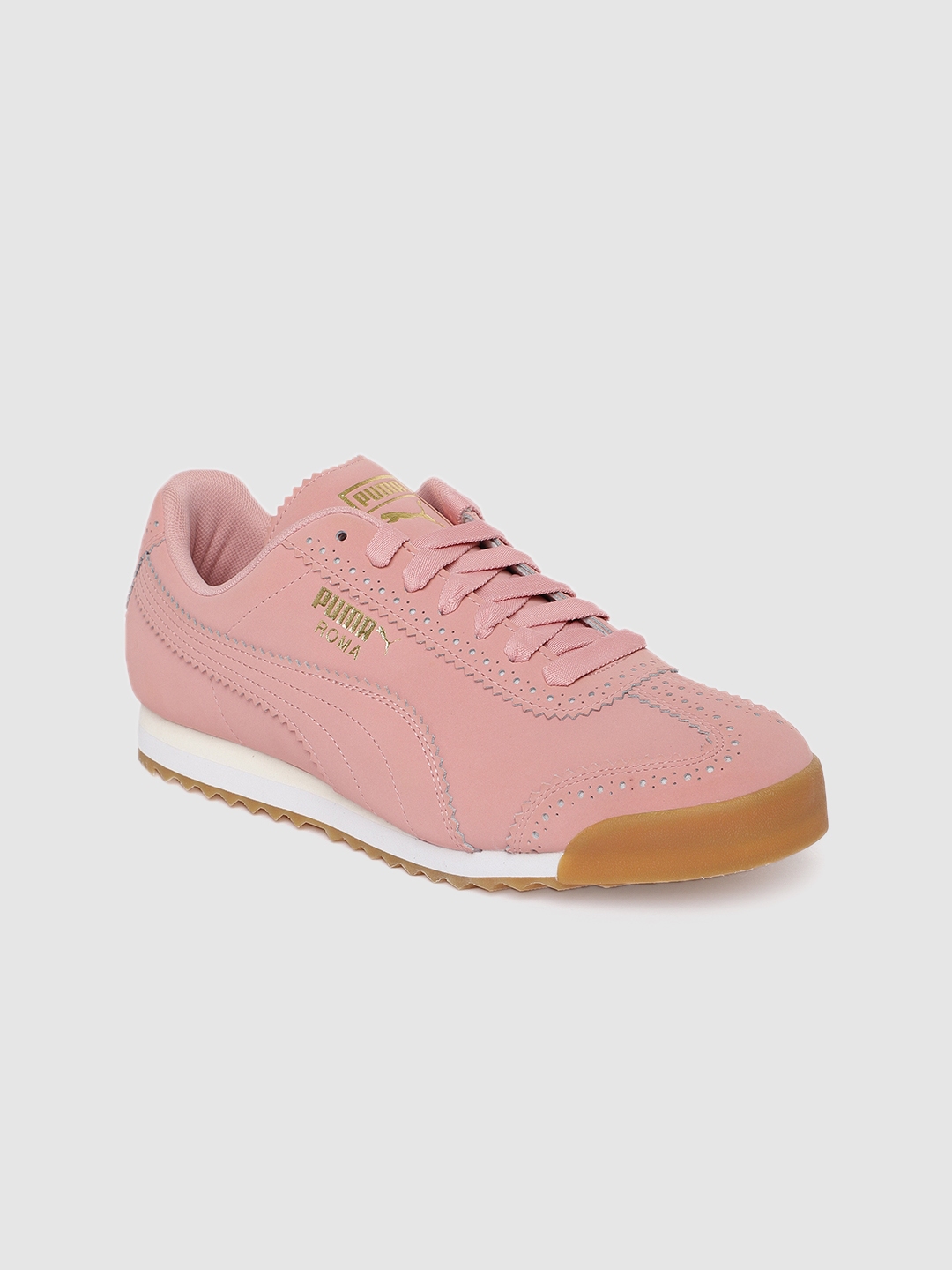 Buy Puma Women Pink Roma Brogue Nubuck Sneakers - Casual Shoes for Women 10253205 | Myntra