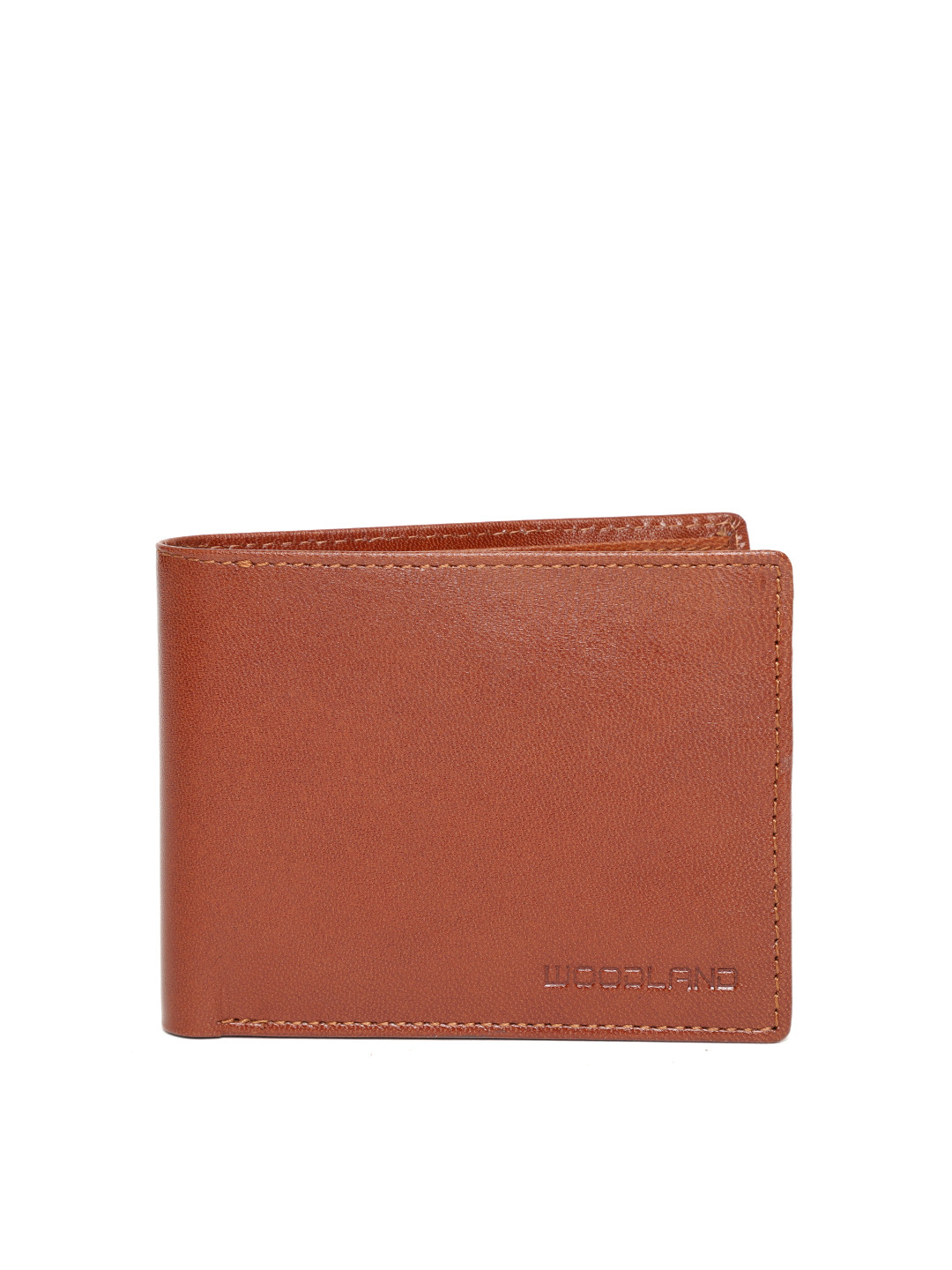 Buy Woodland Men Brown Solid Leather Two Fold Wallet Wallets for Men