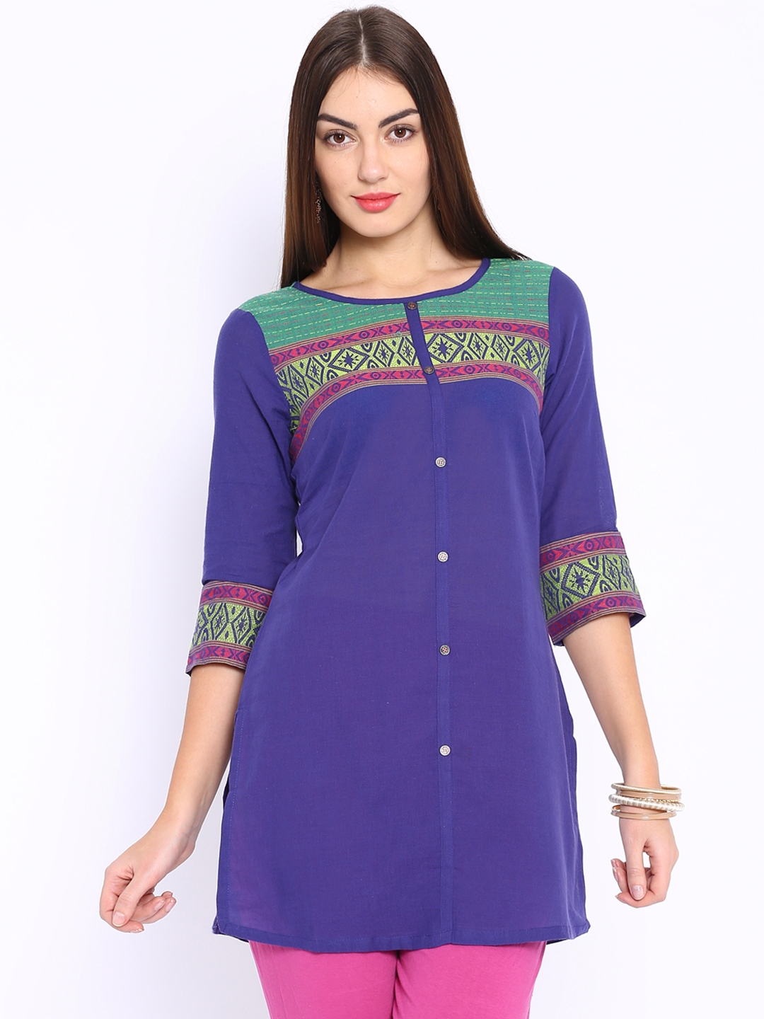 Buy Aurelia Purple Kurti With Woven Design - Kurtis for Women 1026345 ...