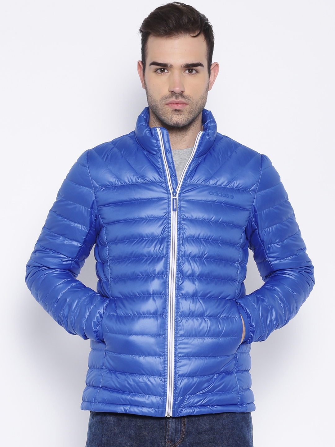 Buy ADIDAS NEO Blue LW BSC DW Puffer Jacket - Jackets for Men 1026513 ...