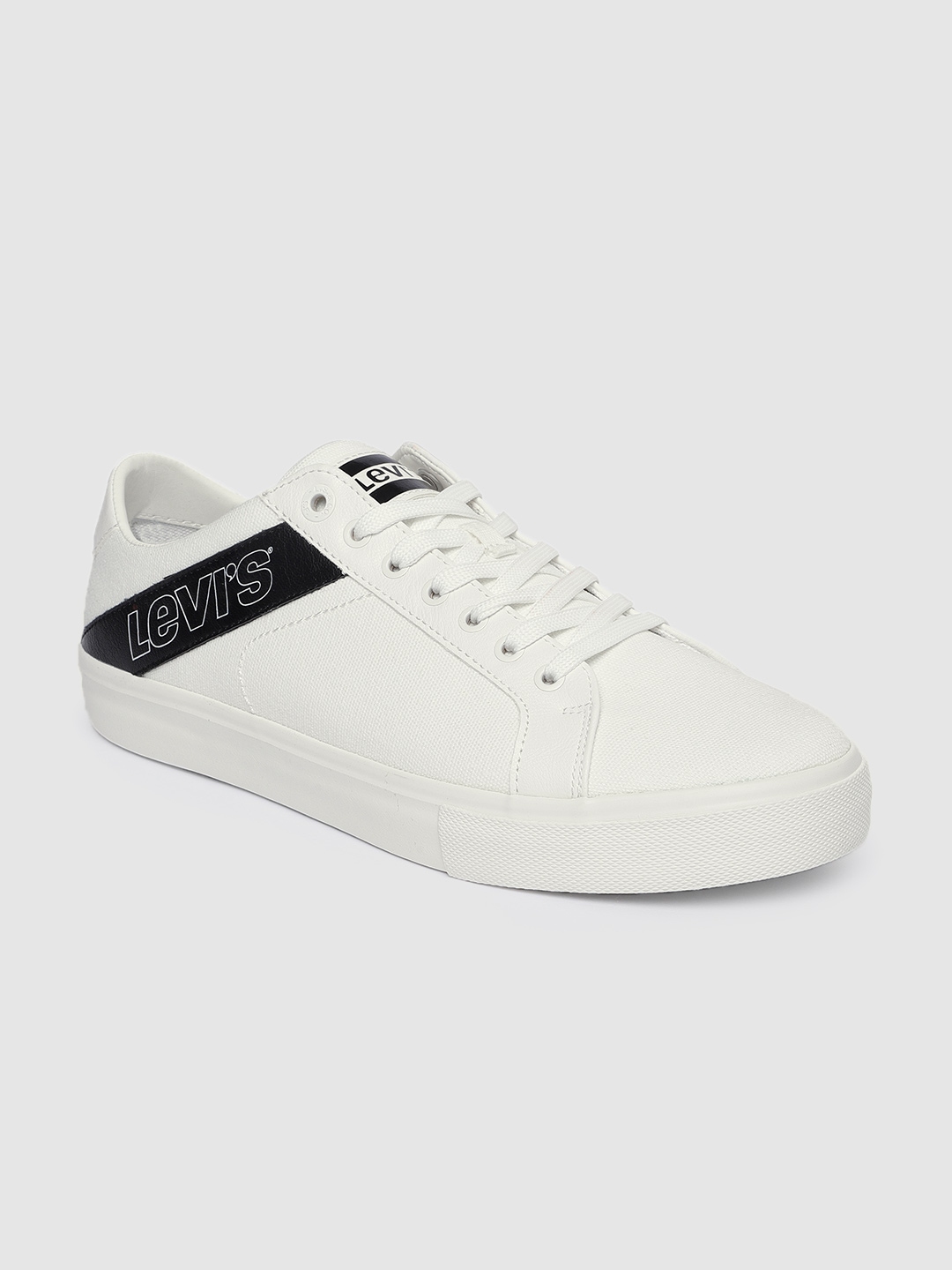 levis white canvas trainers