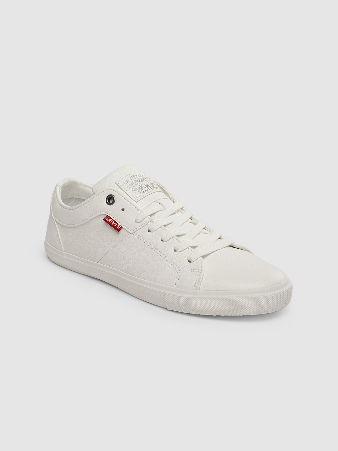 white high top levis shoes