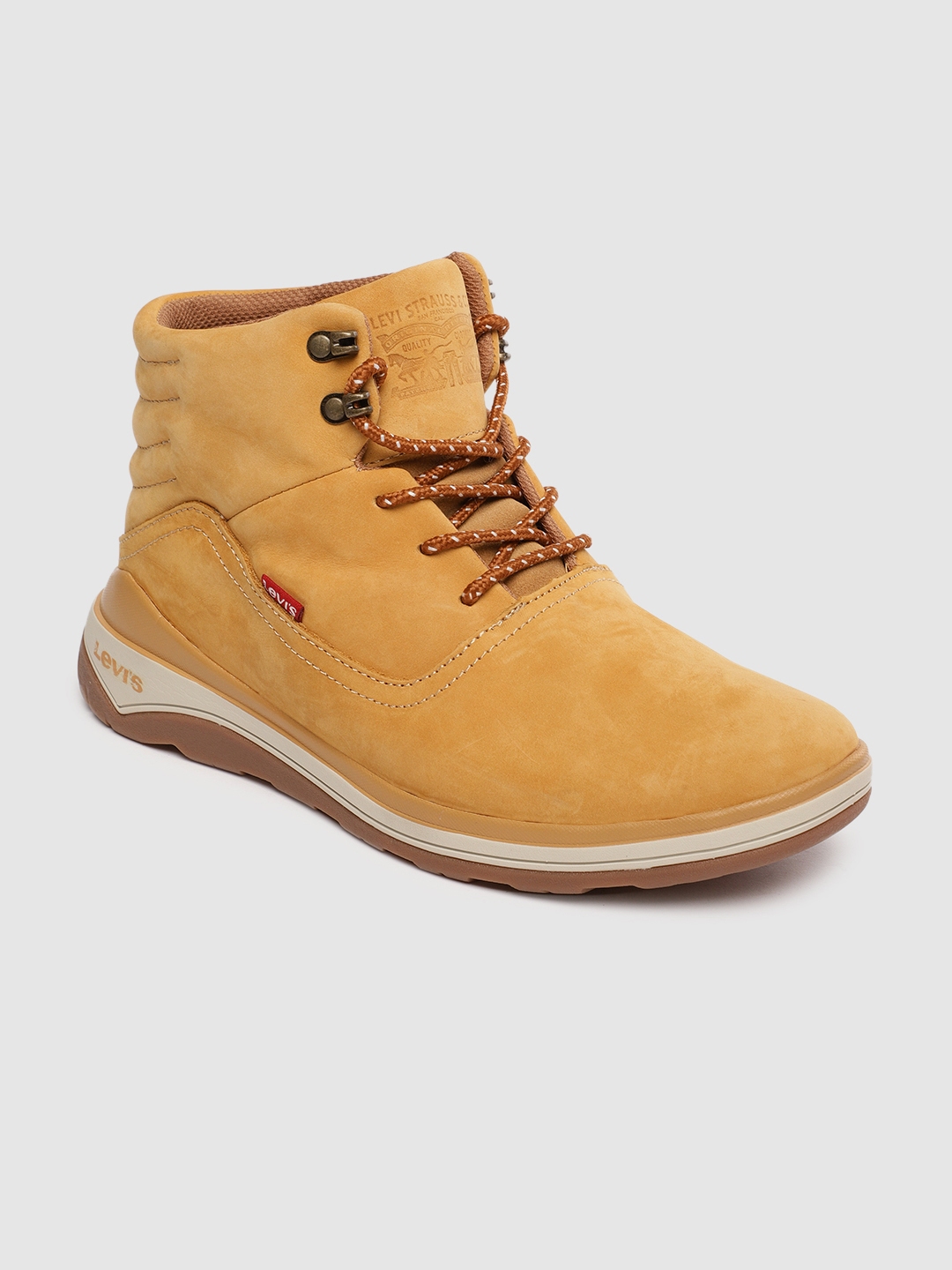 yellow levi shoes