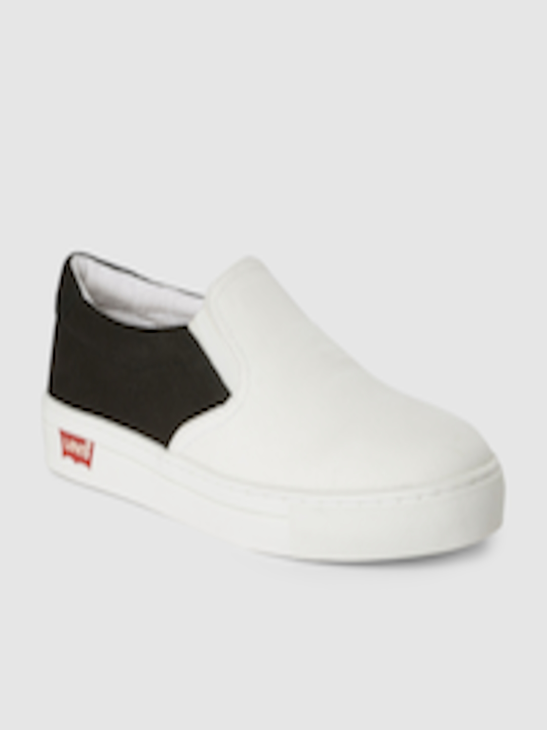 Buy Levis Men White & Black Colourblocked Sneakers - Casual Shoes for ...