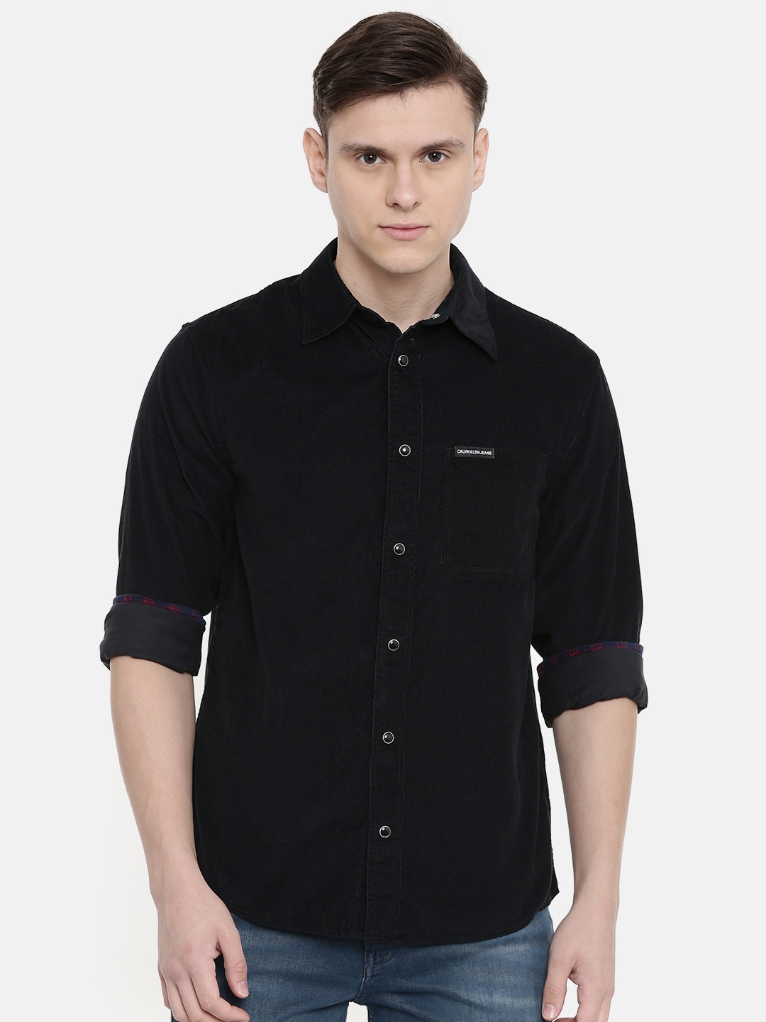 black casual shirt by calvin klein