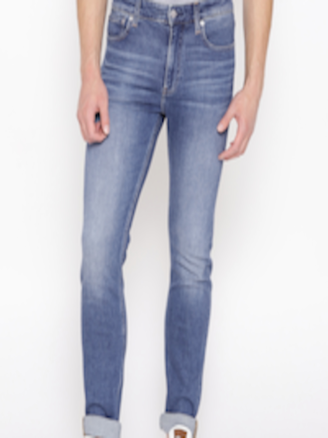 Buy Calvin Klein Jeans Men Blue Slim Fit Mid Rise Clean Look ...