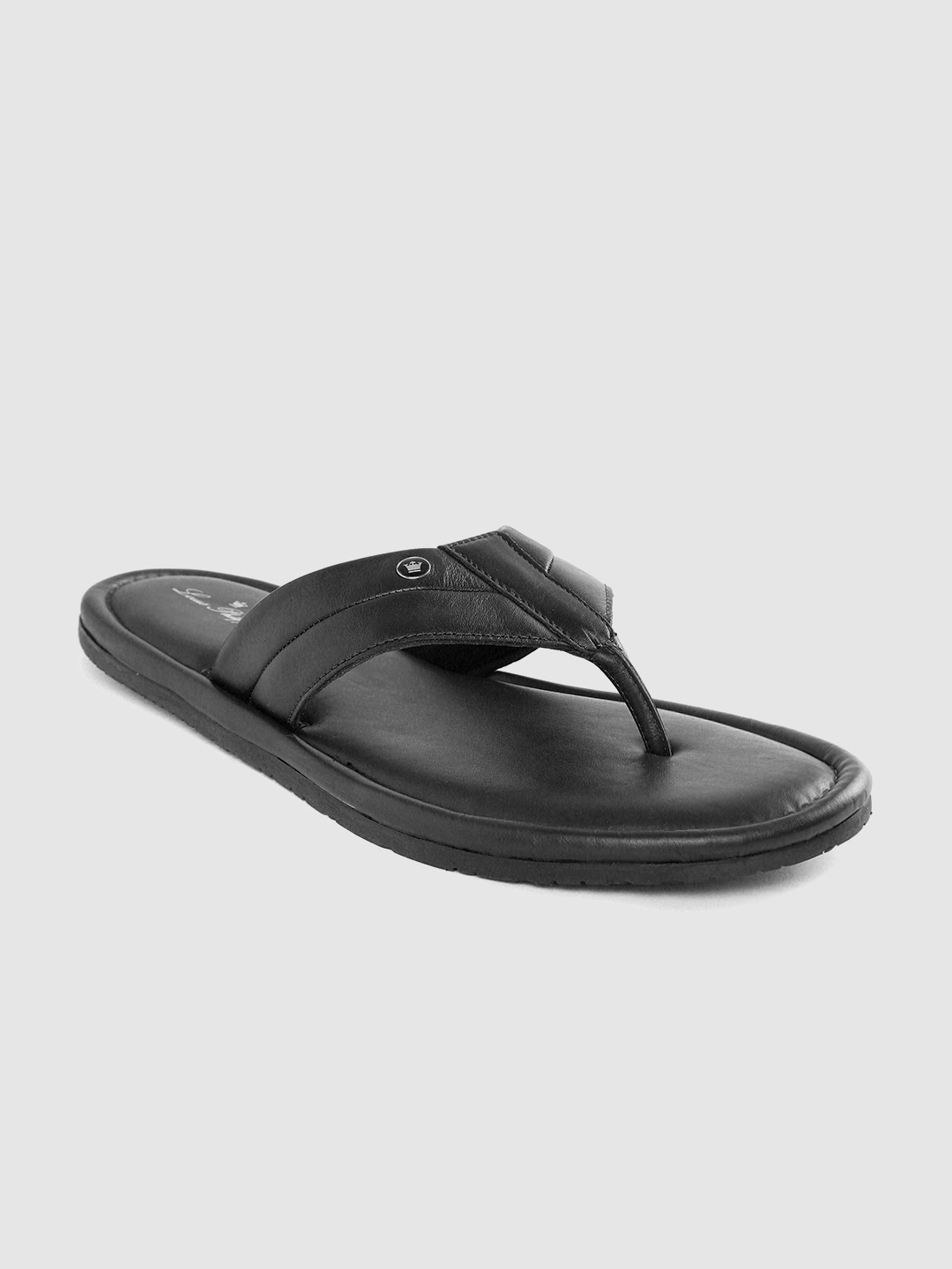 louis philippe men's leather sandals and floaters