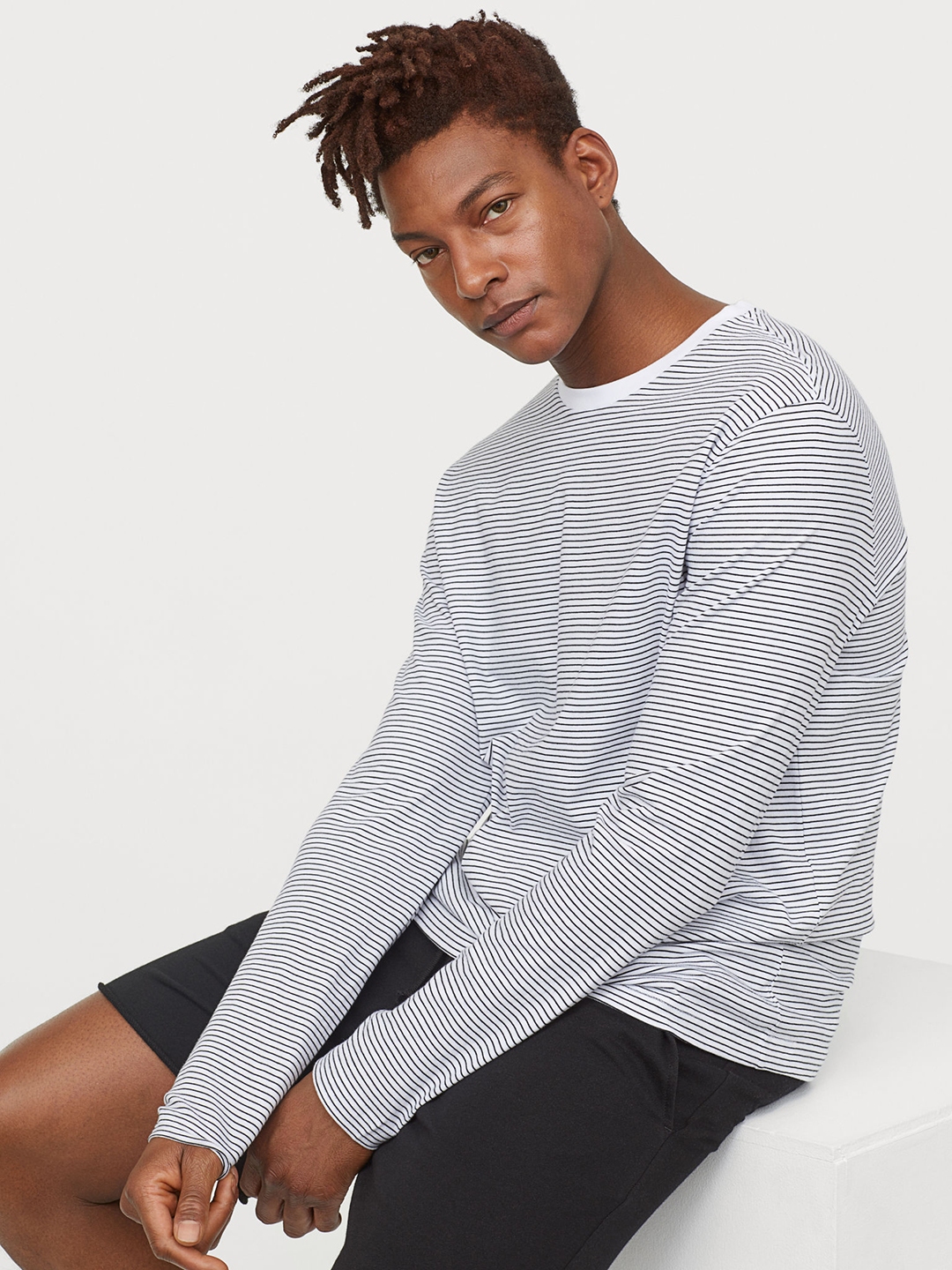 raw edged sweat shorts