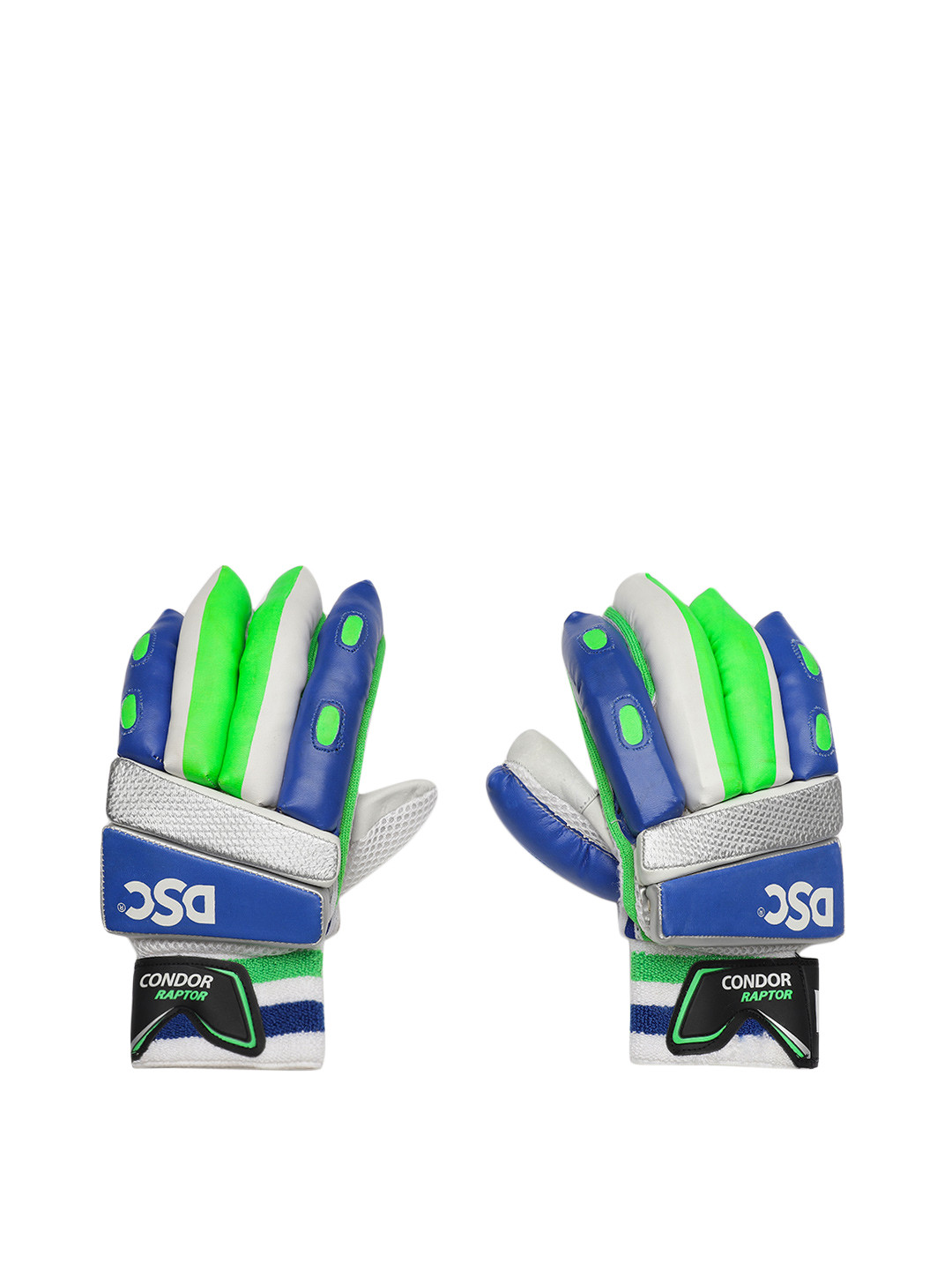Buy DSC Men White & Blue Condor Raptor Cricket Batting Gloves Sports